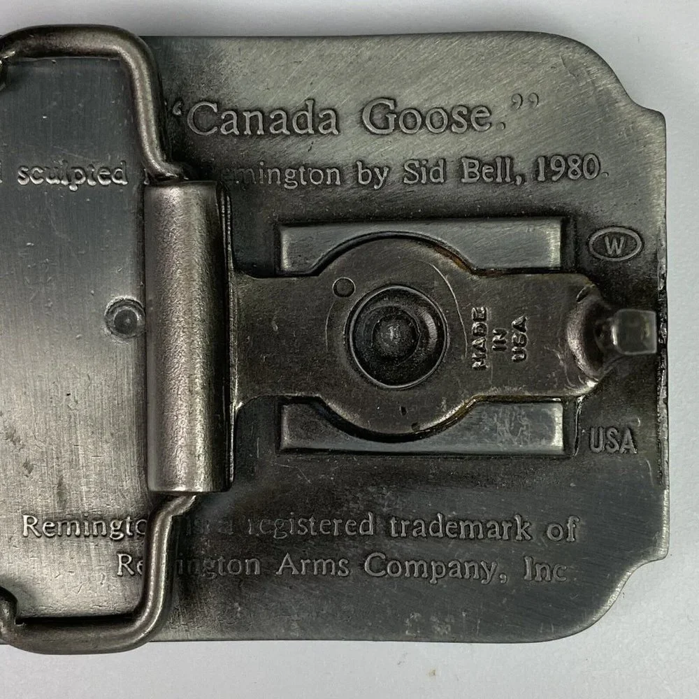 Belt Buckle Vintage Pewter First in Field Remington 